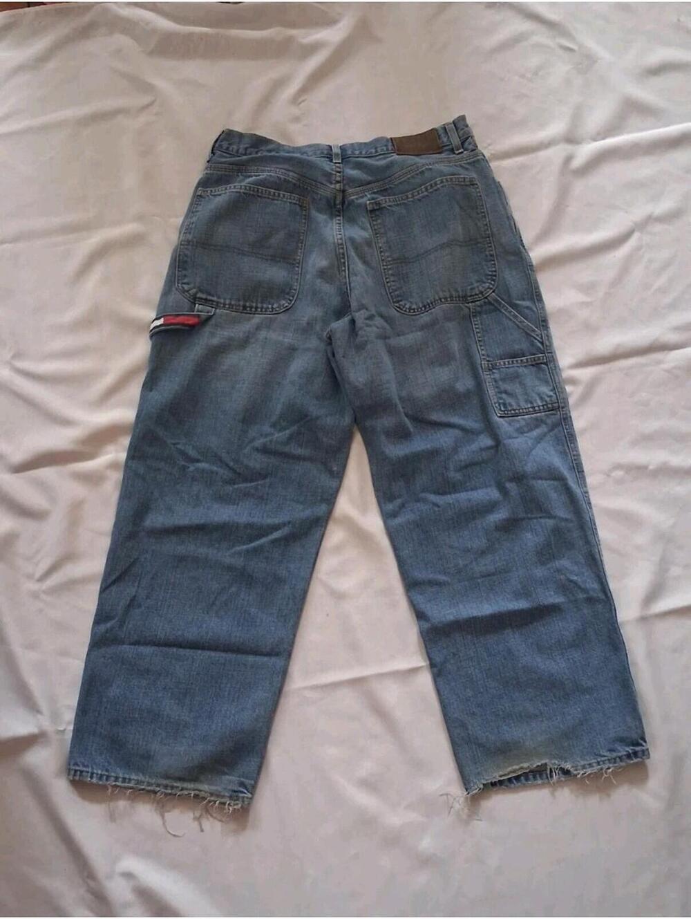 Y2k tommy hilfiger Carpenter jeans Denim Relaxed Vtg Jeans Size M 36 X 30 Retro